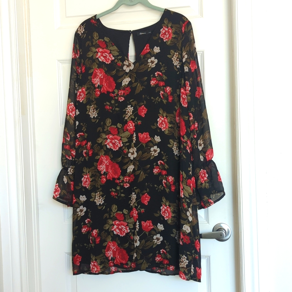 REITMANS | floral puff sleeve dress